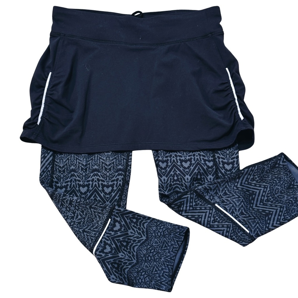 Athleta Contender 2 In 1 Skort Capri Leggings